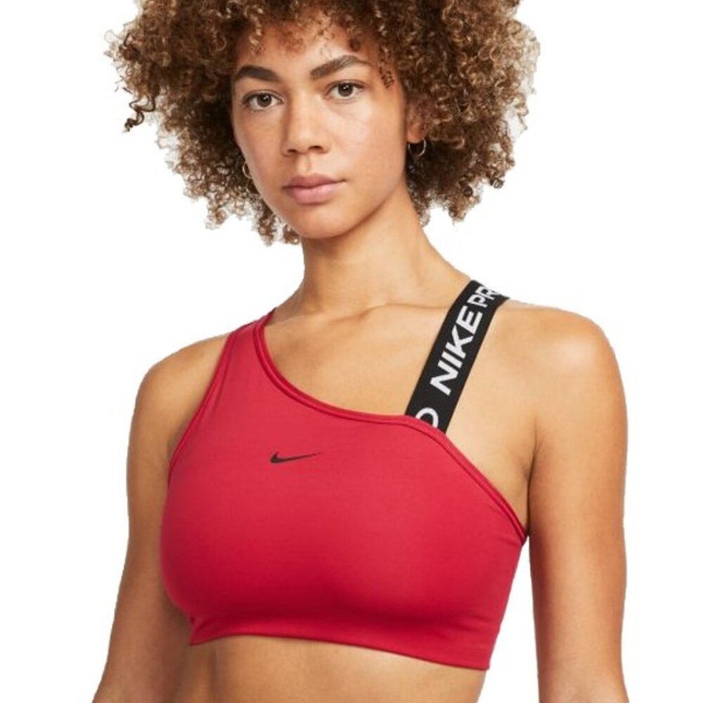 NIKE PRO Swoosh Asymmetrical Sports Bra Top M